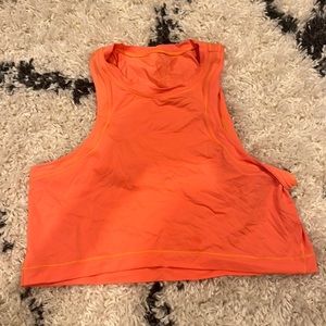 Orange lululemon tank top